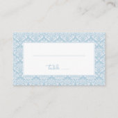 Carte De Placement Bleu Sérénité Damassé (Devant)