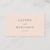 Carte De Placement Blossom and Vow Wedding (Dos)