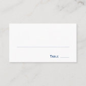 Carte De Placement Blue and White Wedding (Devant)