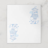 Carte De Placement Blue birds open cage graphisme hébergeur carte (Extérieur déplié)