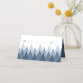 Carte De Placement Blue Forest Range Mariage de bois (Devant)