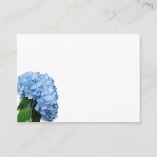 Carte De Placement Blue Heaven Hydrangea Fleur Blair Blanc (Devant)