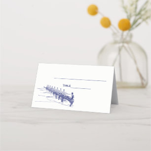 Carte De Placement Blue Rowing Rowers Team Water Sports #3