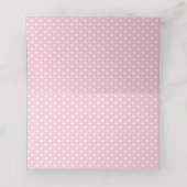 Carte De Placement Blush Floral mignon Eléphant Baby shower Anniversa (Intérieur déplié)