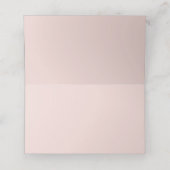 Carte De Placement Blush Pink Roses Floral Gold Quinceañera Birthday (Intérieur déplié)