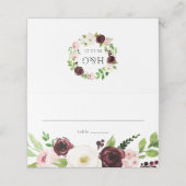 Carte De Placement Blush Romance Mariage (Extérieur déplié)