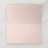 Carte De Placement Blush Rose & Rose Gold Floral First Holy Communion (Intérieur déplié)