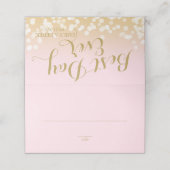 Carte De Placement Bohek rose Sparkle (Extérieur déplié)