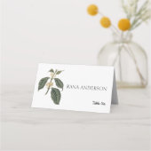 Carte De Placement Bohemian Elegance Rustic Winter Coffee Plante (Devant)