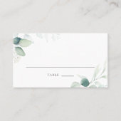 Carte De Placement Boho Aquarelle Eucalyptus Feuille Mariage Place Ca (Devant)