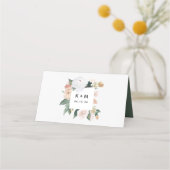 Carte De Placement Boho Blooms Floral Moderne (Dos)