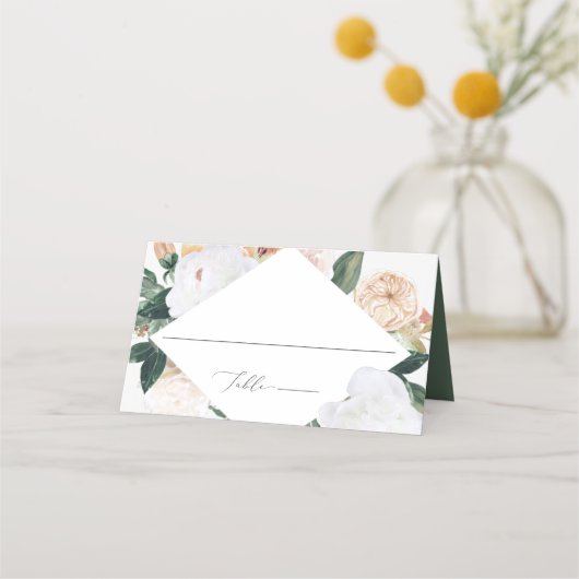 Carte De Placement Boho Blooms Floral Moderne (Devant)