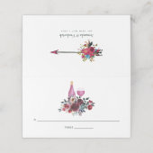 Carte De Placement Boho Bourgogne et dégustation de vins de la Marine (Extérieur déplié)