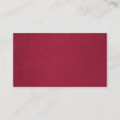 Carte De Placement Boho Burgundy - Marsala Floral Mariage (Dos)