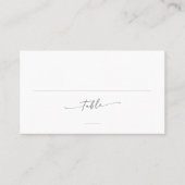 Carte De Placement Boho Chic Mariage gris argent plat (Devant)