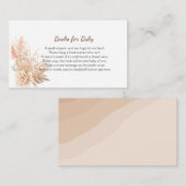 Carte De Placement Boho Chic Minimalist Livres Pour Baby Card (Devant / Derrière)