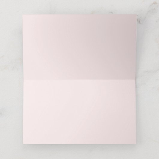 Carte De Placement Boho Chic Pink Peony Floral (Intérieur déplié)