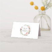 Carte De Placement Boho Chic Rose Floral Rose (Dos)