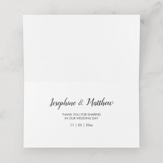 Carte De Placement Boho Feather Burgundy Rose Mariage aquarelle (Intérieur déplié)