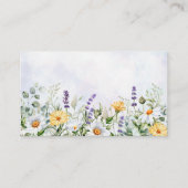 Carte De Placement Boho Fleur sauvage Aquarelle Personnaliser le Mari (Devant)
