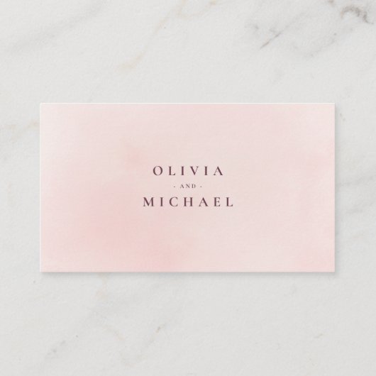 Carte De Placement Boho floral rustique mariage site web Insérer cart (Dos)