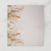 Carte De Placement Boho Foral Mariage de automne (Extérieur déplié)