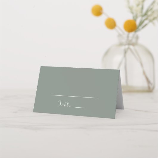 Carte De Placement Boho Green Destination Floral Mariage (Devant)