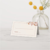 Carte De Placement Boho Mariage Avec Fleurs Aquarelles (Devant)