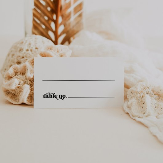 Carte De Placement Boho Retro Mariage Place Card