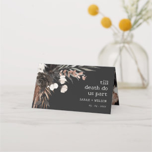 Carte De Placement Boho Rustique rouille gothique Mariage botanique n