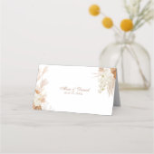 Carte De Placement Boho Terracotta Pampas Grass Orchid Mariage (Dos)