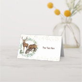 Carte De Placement Bois Animaux Carte Place Étiquette alimentaire (Devant)