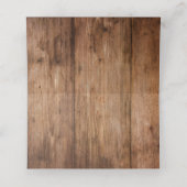 Carte De Placement Bois rustique et Mariage campagnard lumineux (Intérieur déplié)