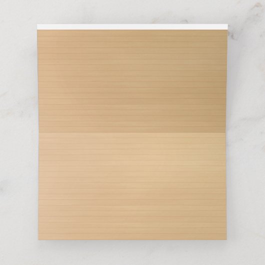 Carte De Placement Bois rustique Papillon floral jaune Lieu (Intérieur déplié)