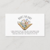 Carte De Placement Boîtier de demande de Baby shower de livre Floral (Devant)