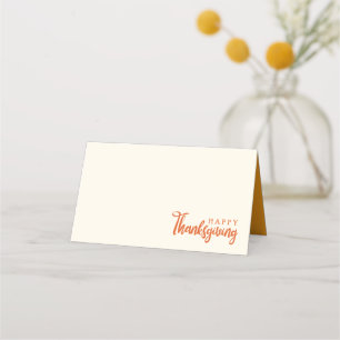 Carte De Placement Bon thanksgiving d'automne Salutation