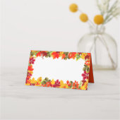 Carte De Placement Bon thanksgiving Dîner d'automne Fête (Dos)