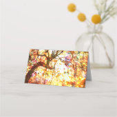 Carte De Placement Bon thanksgiving Orange Automne Abstrait (Dos)