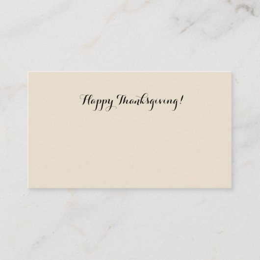 Carte De Placement Bon thanksgiving | Paramètre de place de table cit (Dos)
