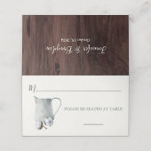 Carte De Placement Bords de coton dans le Mariage de goujon (Extérieur déplié)