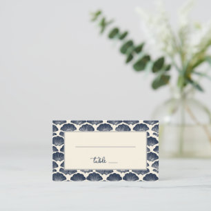 Carte De Placement Bordure Calme Navale Nautiles Coquillages