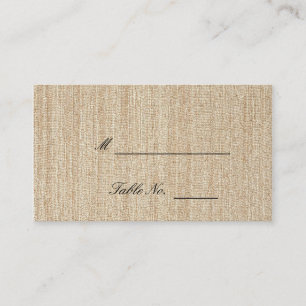 Carte De Placement Bordure du coquillage sur le Mariage de tisse Brow