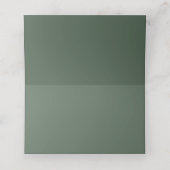 Carte De Placement Botanique Boho Sage Vert verdure Mariage floral (Intérieur déplié)
