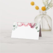 Carte De Placement Botanique rose King Protea Boho (Dos)