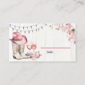 Carte De Placement Bottes florales de l'Ouest et bulles (Dos)