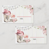 Carte De Placement Bottes florales de l'Ouest et bulles (Devant / Derrière)