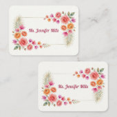 Carte de placement Bougainville en fleurs (Devant / Derrière)