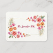 Carte de placement Bougainville en fleurs (Dos)
