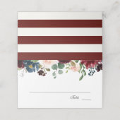 Carte De Placement Bouquet Bourgogne | Escort (Extérieur déplié)