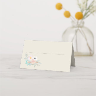 Carte De Placement Bouquet d'aquarelle, plaques